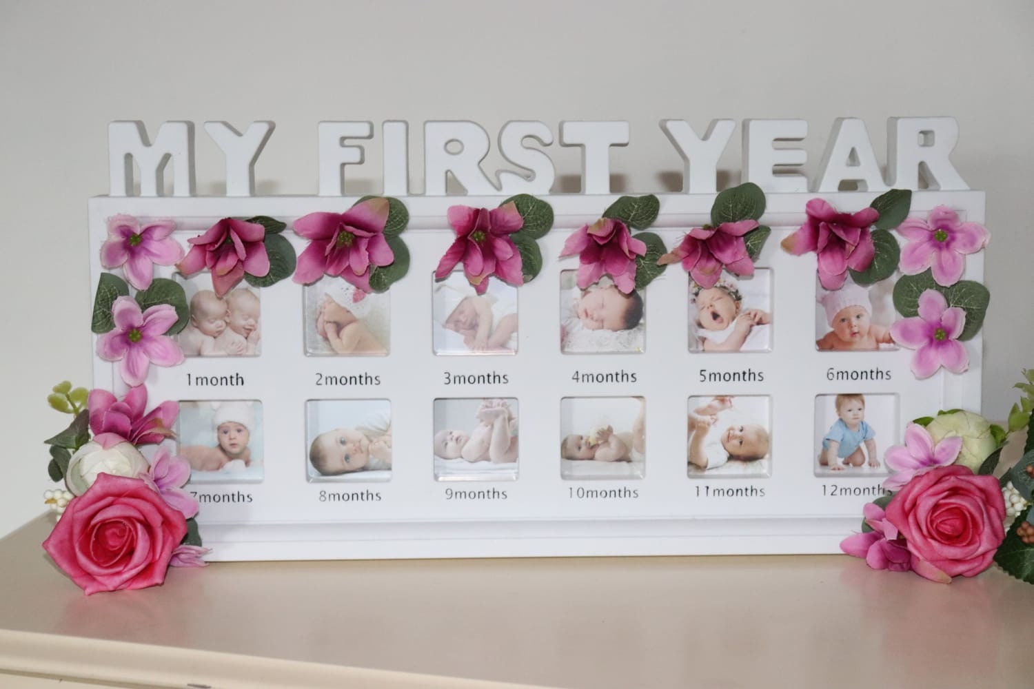 My First Year Photo Frame 1st Birthday Gift Newborn Baby Etsy
