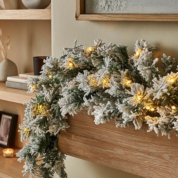 Pre Lit Christmas Garland Etsy