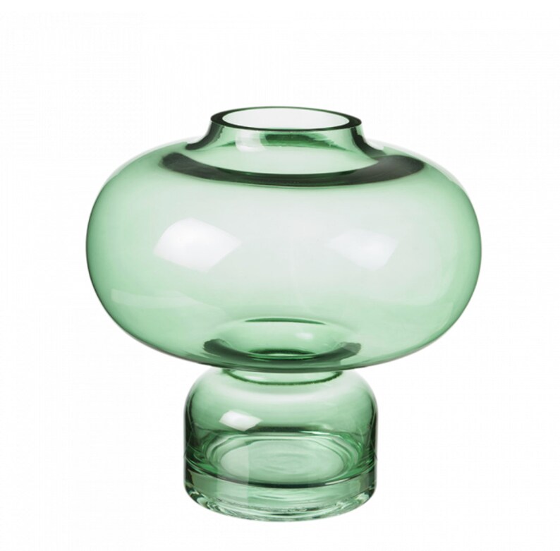 Jarrón de flor seca de jarrón de jarrón de flor verde Jarrón nuevo hogar decoración jarrón escandinavo nórdico estilo boho vase Boho Home Decor jarrón verde imagen 2