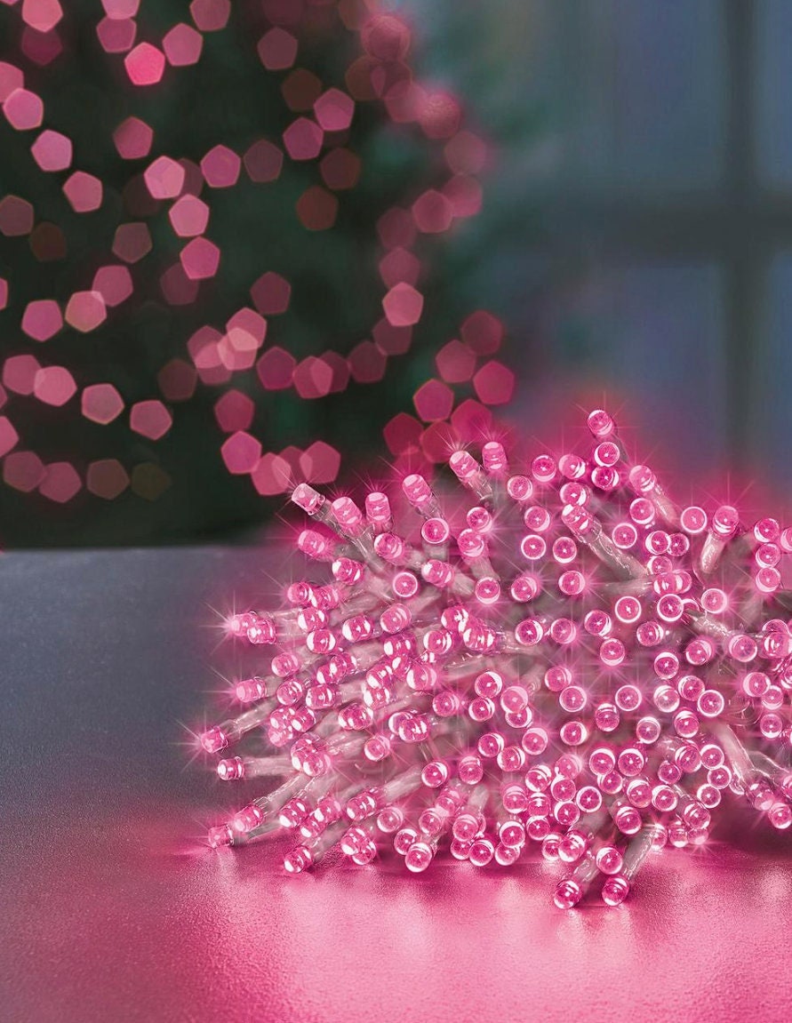 Pale pink fairy lights deals
