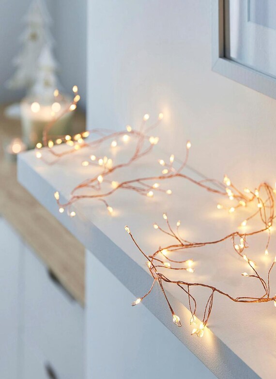 Rose gold on sale christmas lights