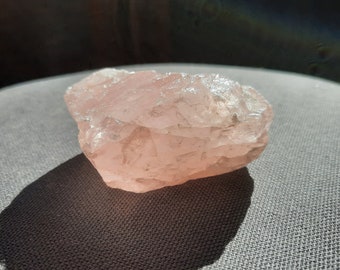 raw pink quartz.