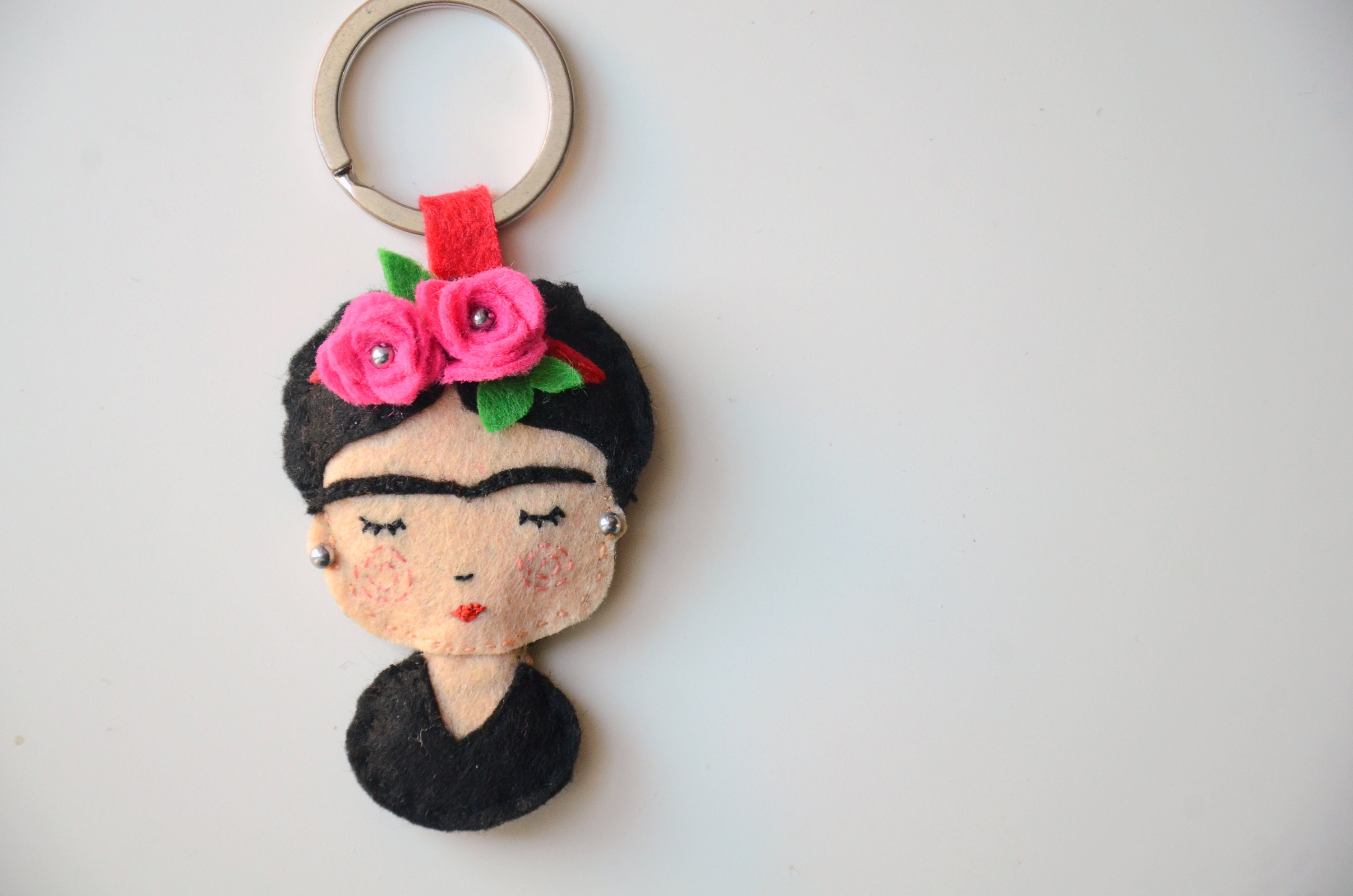 Representar pañuelo Aparador Frida Kahlo / llavero de fieltro / bonito regalo / amantes del - Etsy España