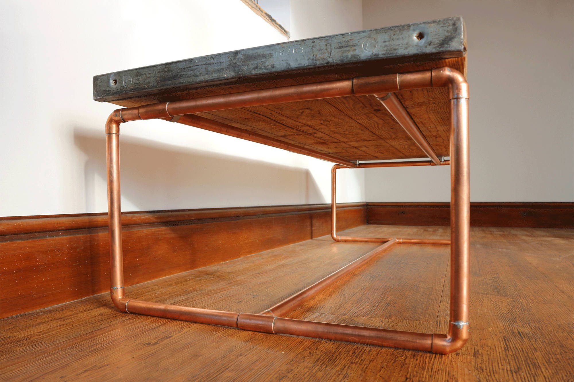 Copper Pipe Coffee Table Etsy