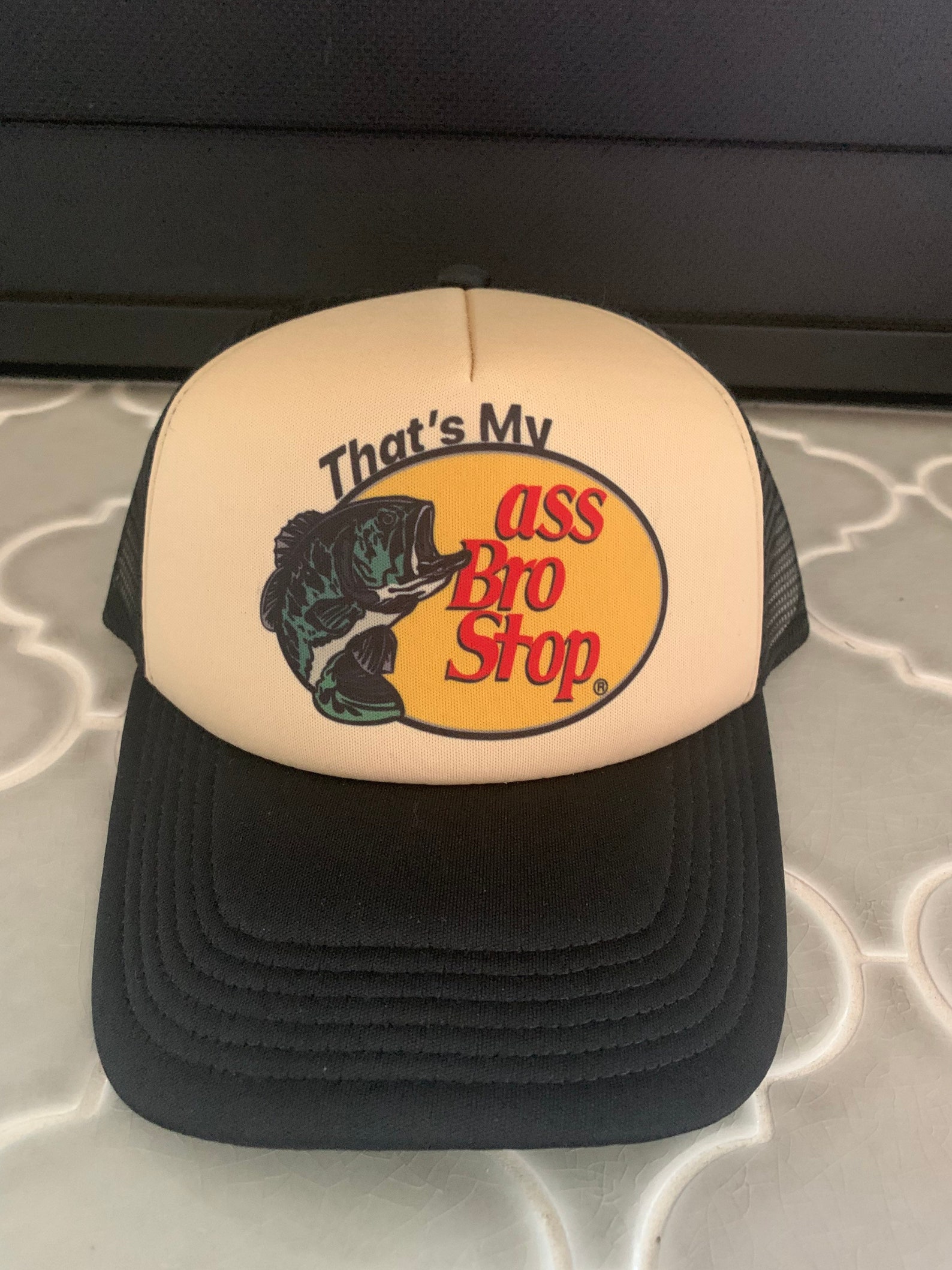 Retro thats my ass bro stop funny dad joke trucker hat | Etsy