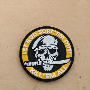 Hook and Loop Patch Rubber PVC Patches Let Let God Sort'em Out