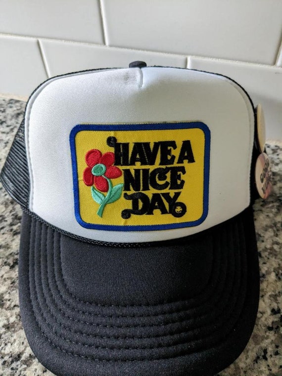 Have a Nice Day Black Hat Baseball Cap Hat Lake L… - image 1