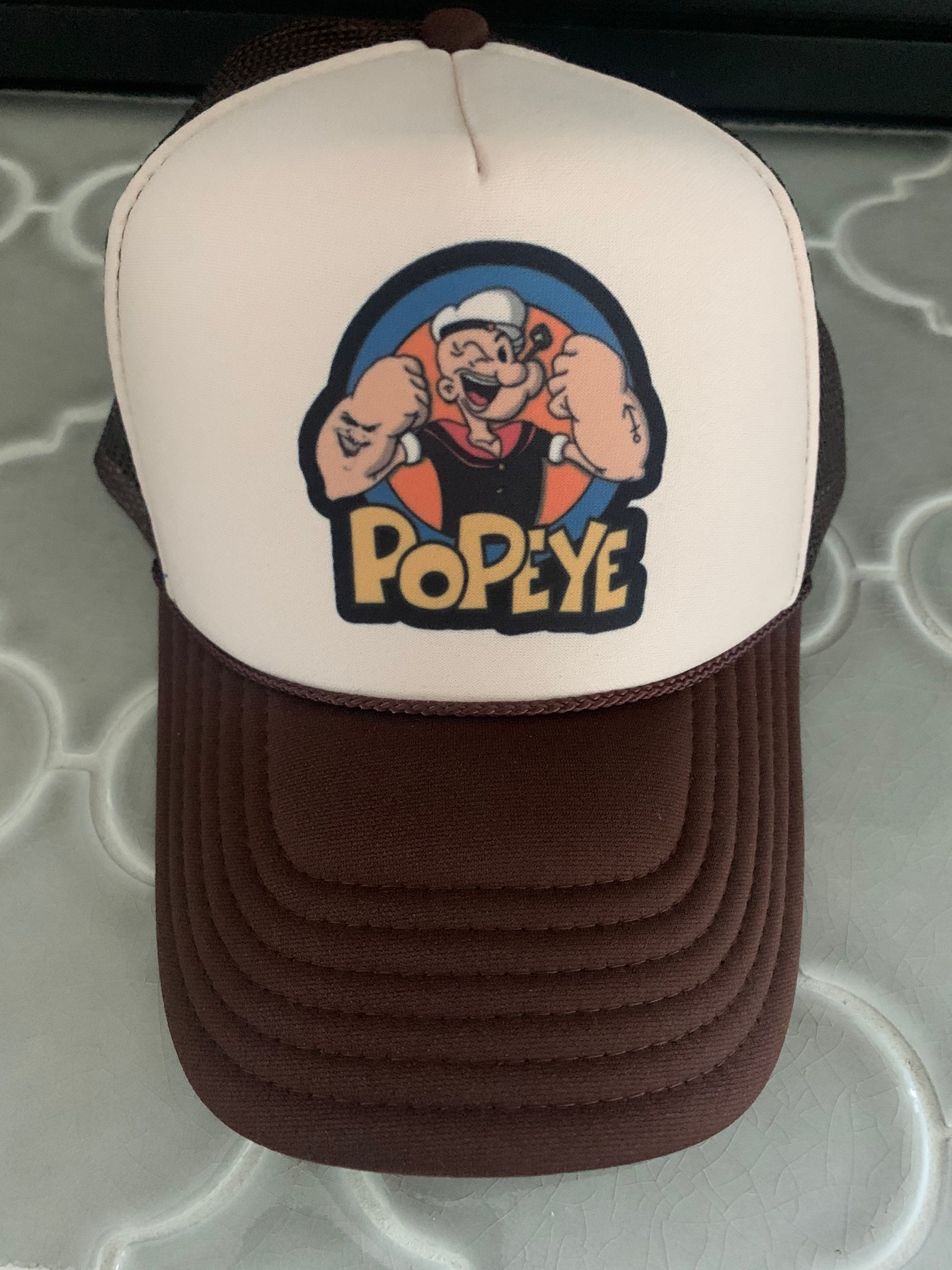 Retro 80s Popeyes Cartoon hat Etsy