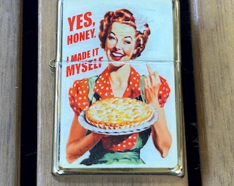 Encendedor militar vintage abatible, nuevo