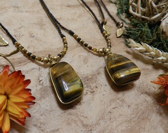 Tiger Eye Necklaces ••• Bohochic Necklaces ••• Handmade