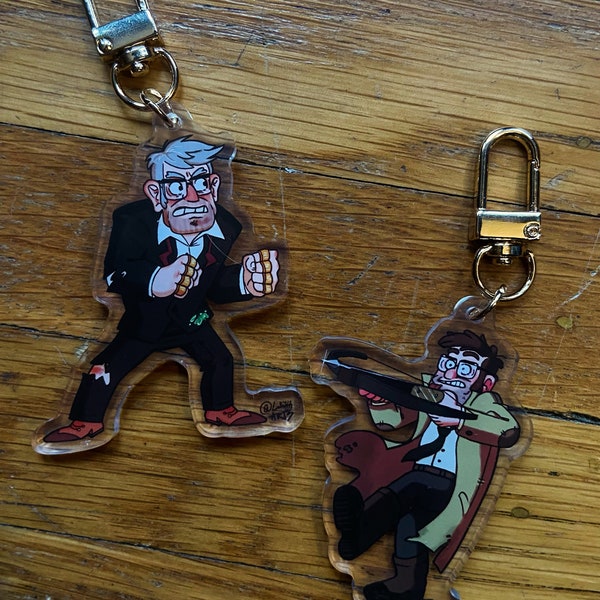 Senior Mystery Twins Chain Charm With Clip