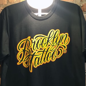 Brooklyn Tattoo Script shirt.