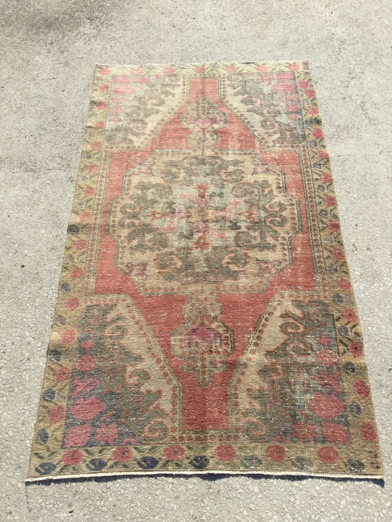7 4x4 2 Feet 227x127 Cm Traditional Rug Antique Turkish Rug Etsy