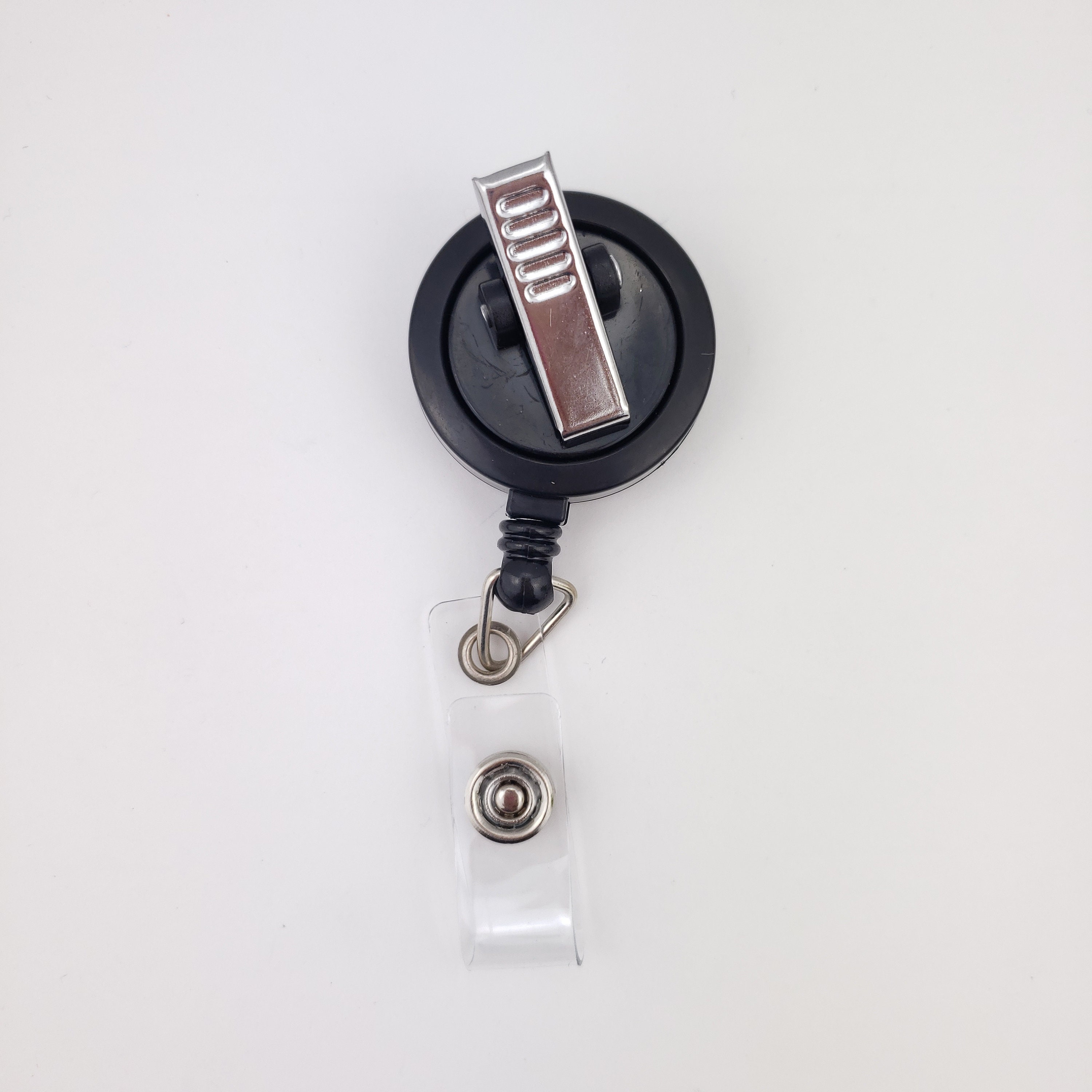Monogram initial / Badge Reel / Tag / Swappable Etsy
