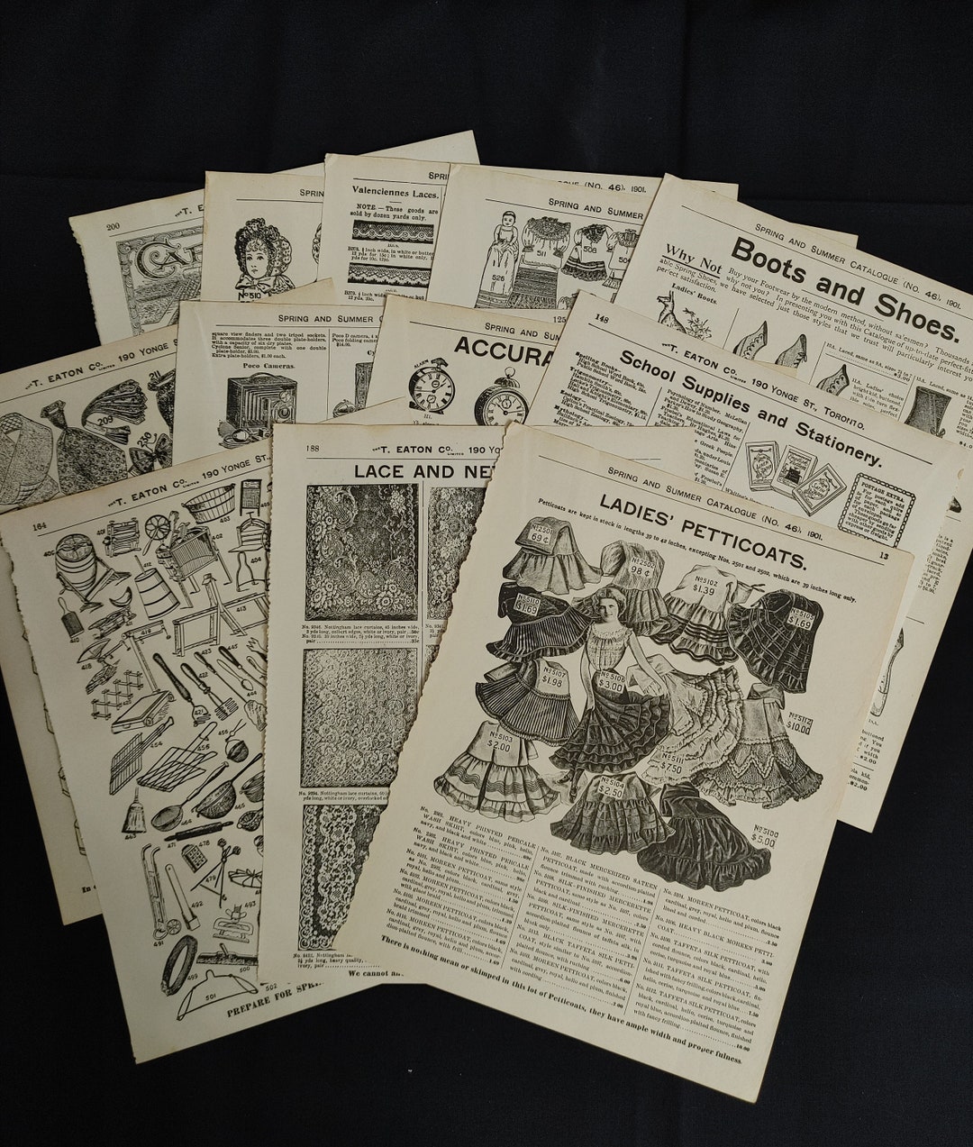 Reproduction of 1901 Eatons Catalog Pack for Junk Journals Etsy