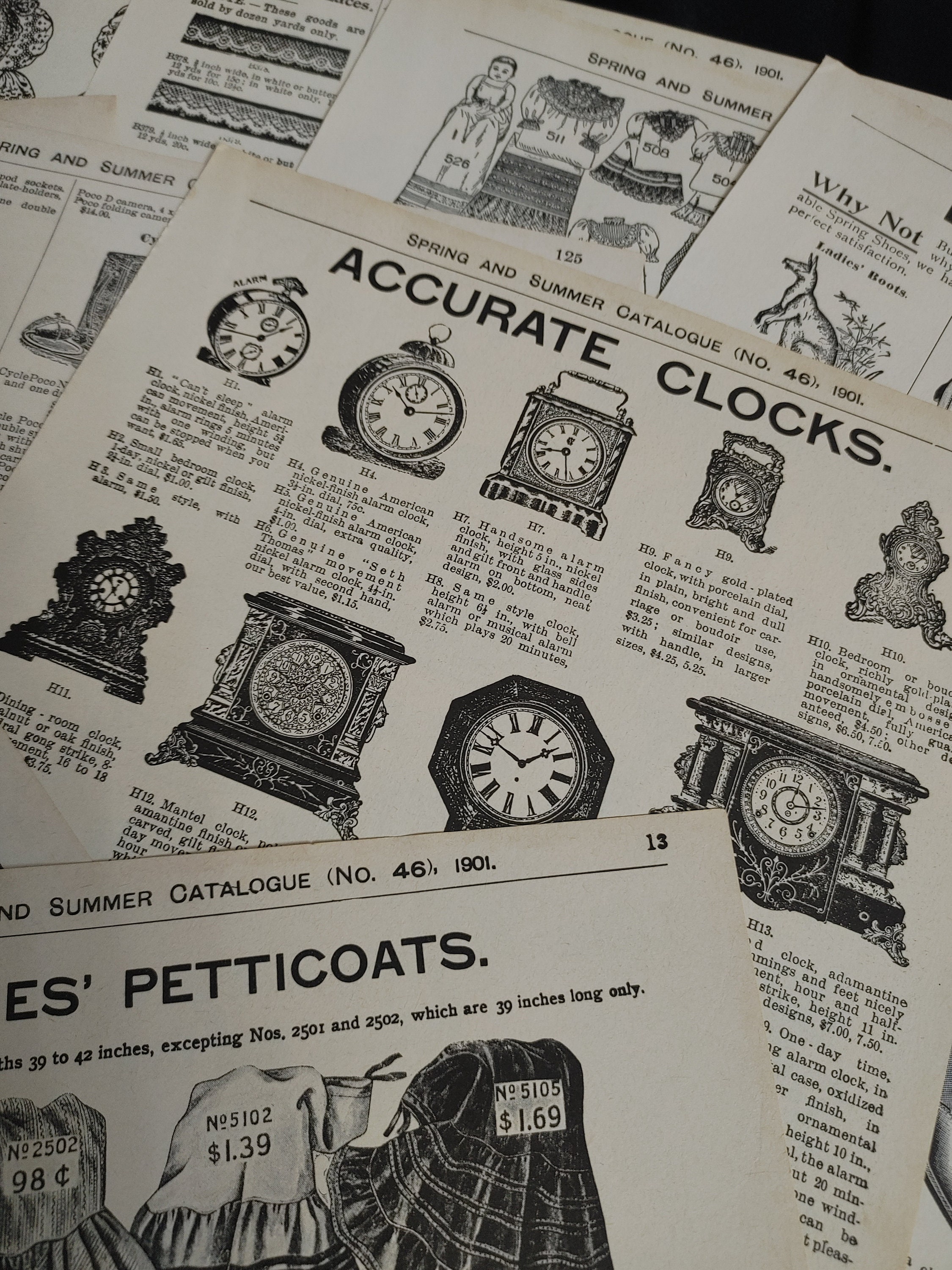 Reproduction of 1901 Eatons Catalog Pack for Junk Journals Etsy