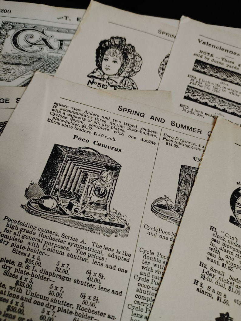 Reproduction of 1901 Eatons Catalog Pack for Junk Journals Etsy