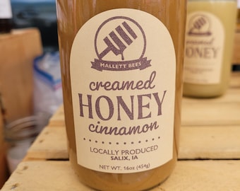 Raw Cinnamon Creamed Honey 16oz