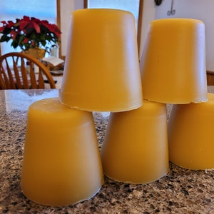 1lb (16oz) Pure Beeswax Blocks Locally Produced In Iowa Loess Hills - Mallett Bees