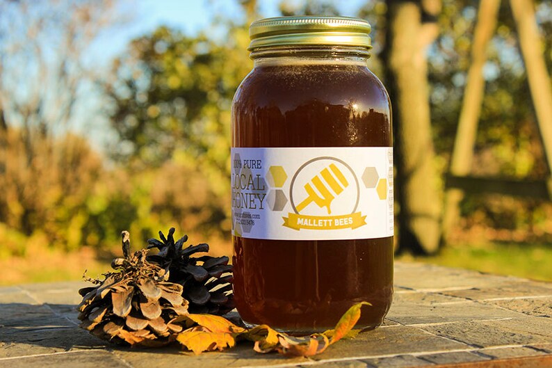 Raw Honey From Iowa Wildflower Goldenrod and Clover 100 Etsy