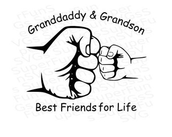 Granddaddy & Grandson Digital Cutting File, SVG, DXF, png, eps