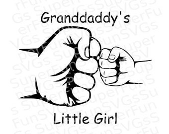 Granddaddy's Little Girl Digital Cutting File, SVG, DXF, png, eps