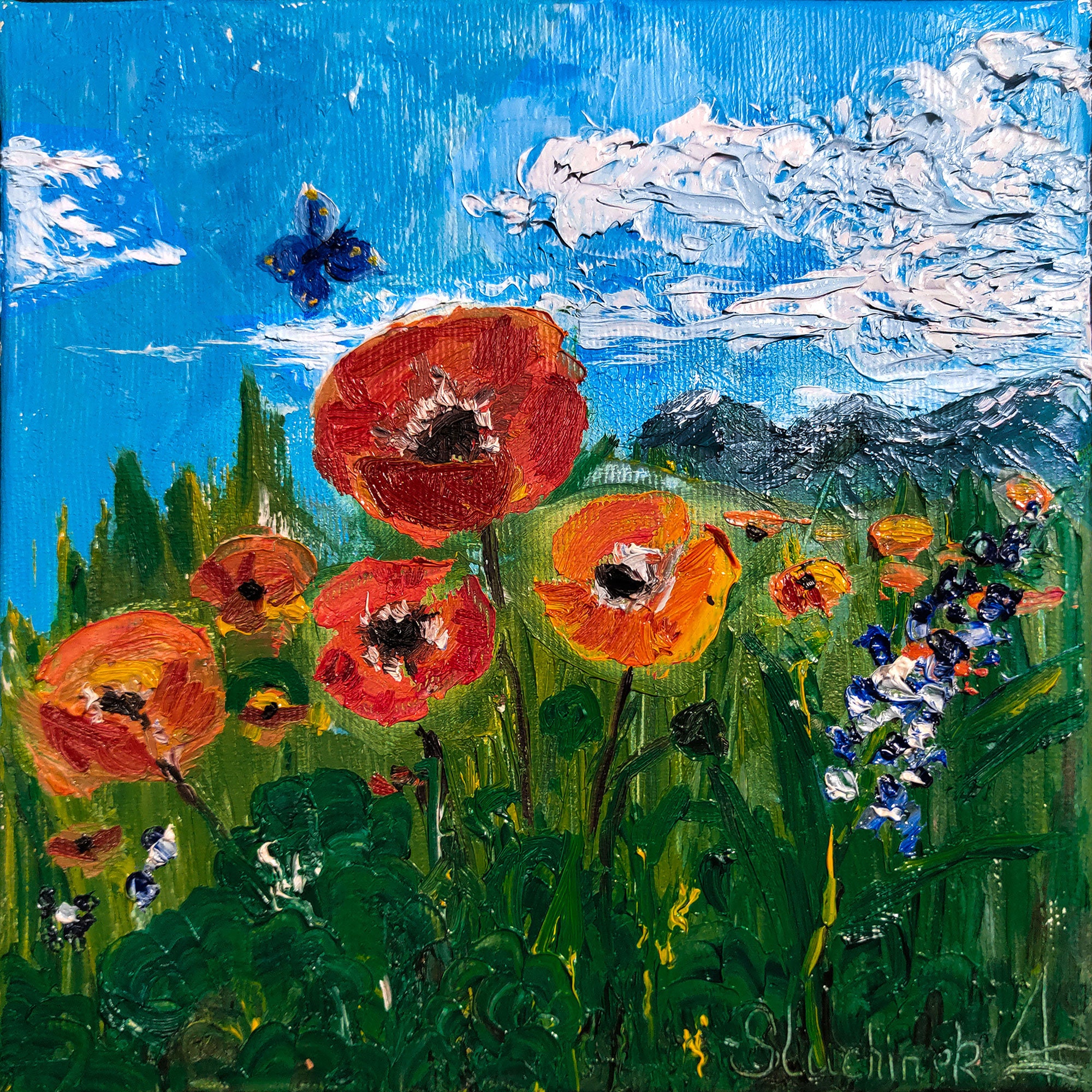 Poppy Painting, Original Red Poppies Painting, Impasto Floral Art, Palette  Knife Art, Gift Idea, Vertical Wall Art, Home Wall Decor by Nata -   Canada