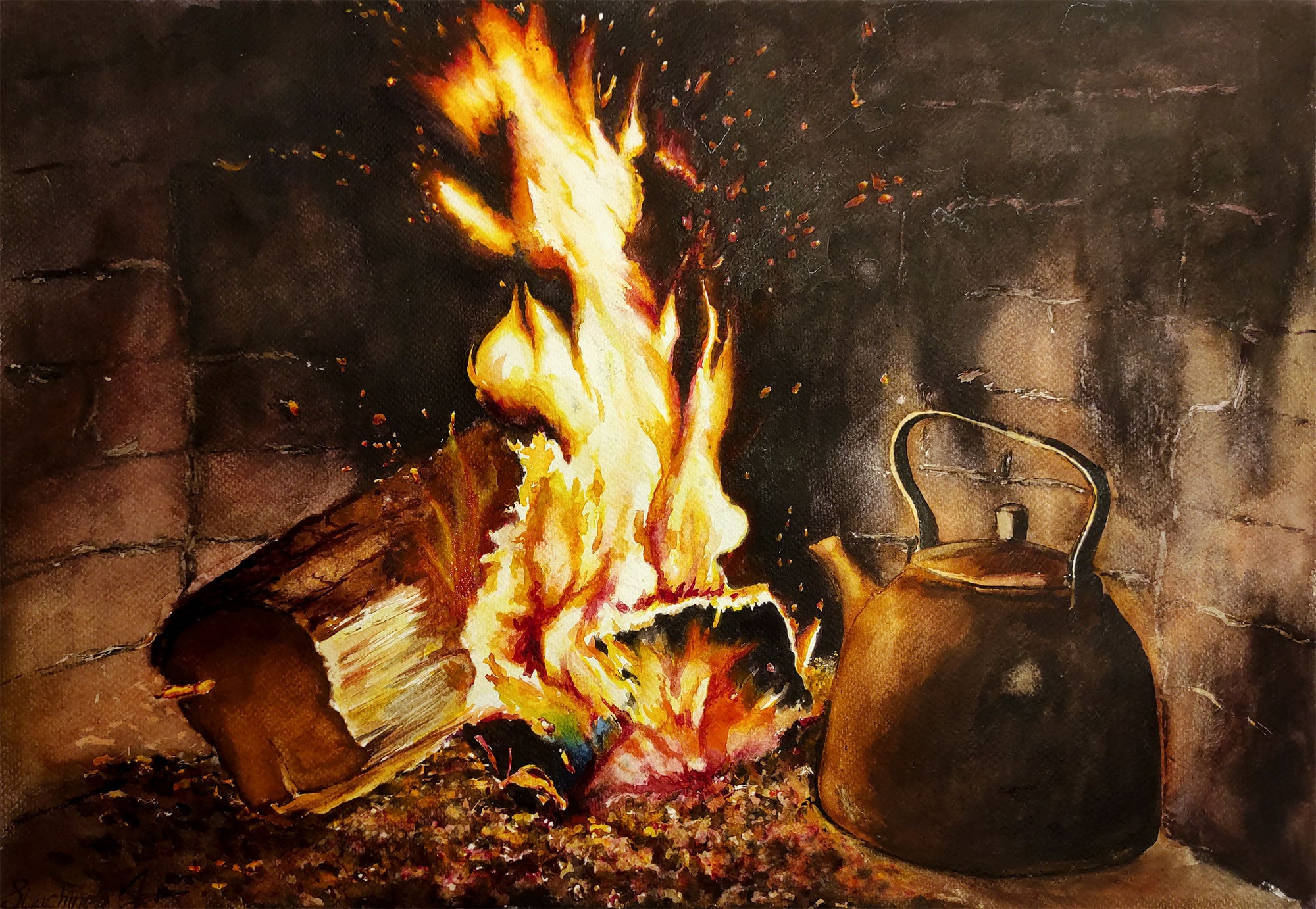 Fire Painting Oil
