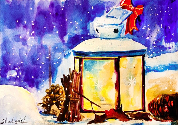 Lantern 2024 watercolor painting