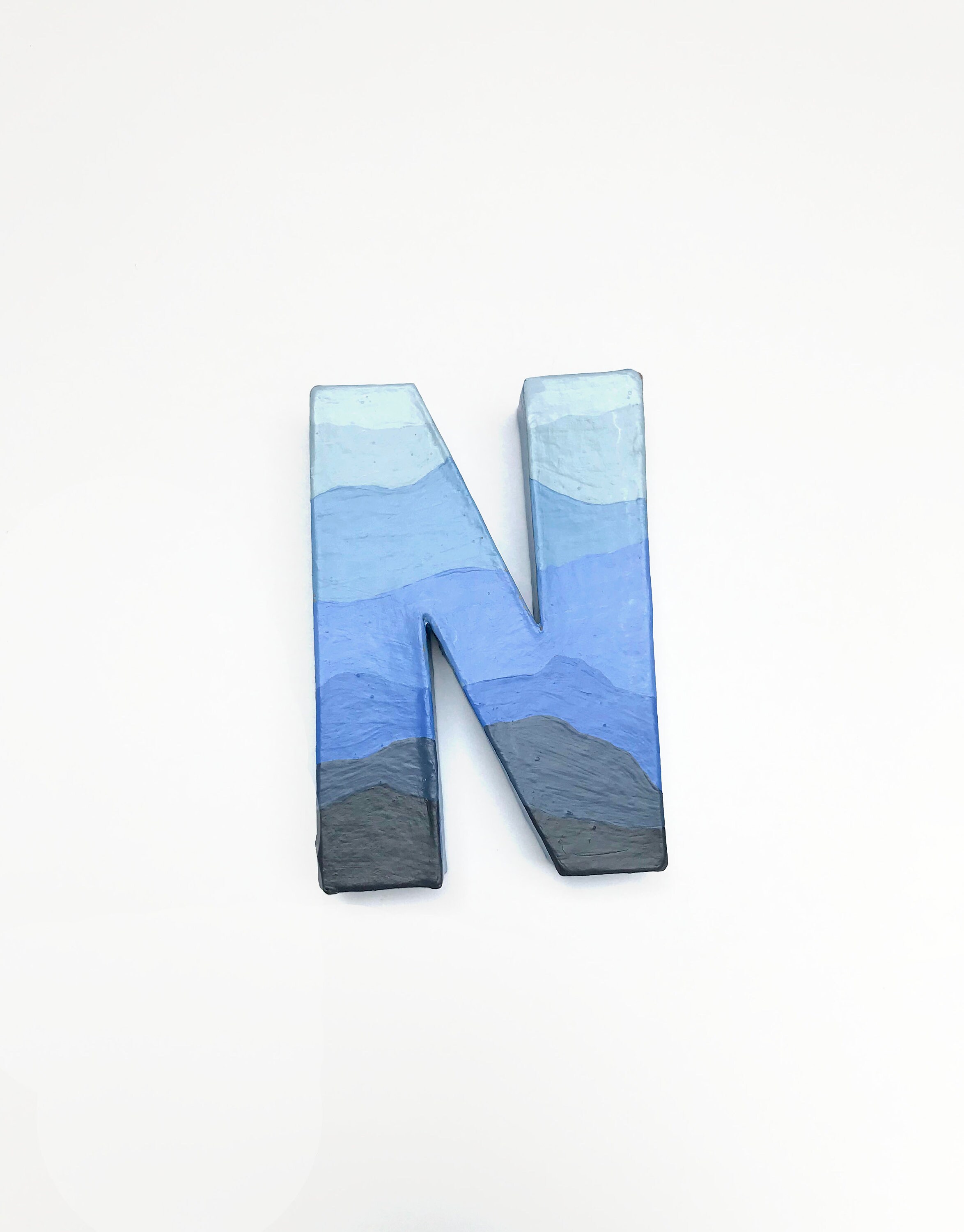 Mountain Letter mountain theme mountain print woodland Etsy