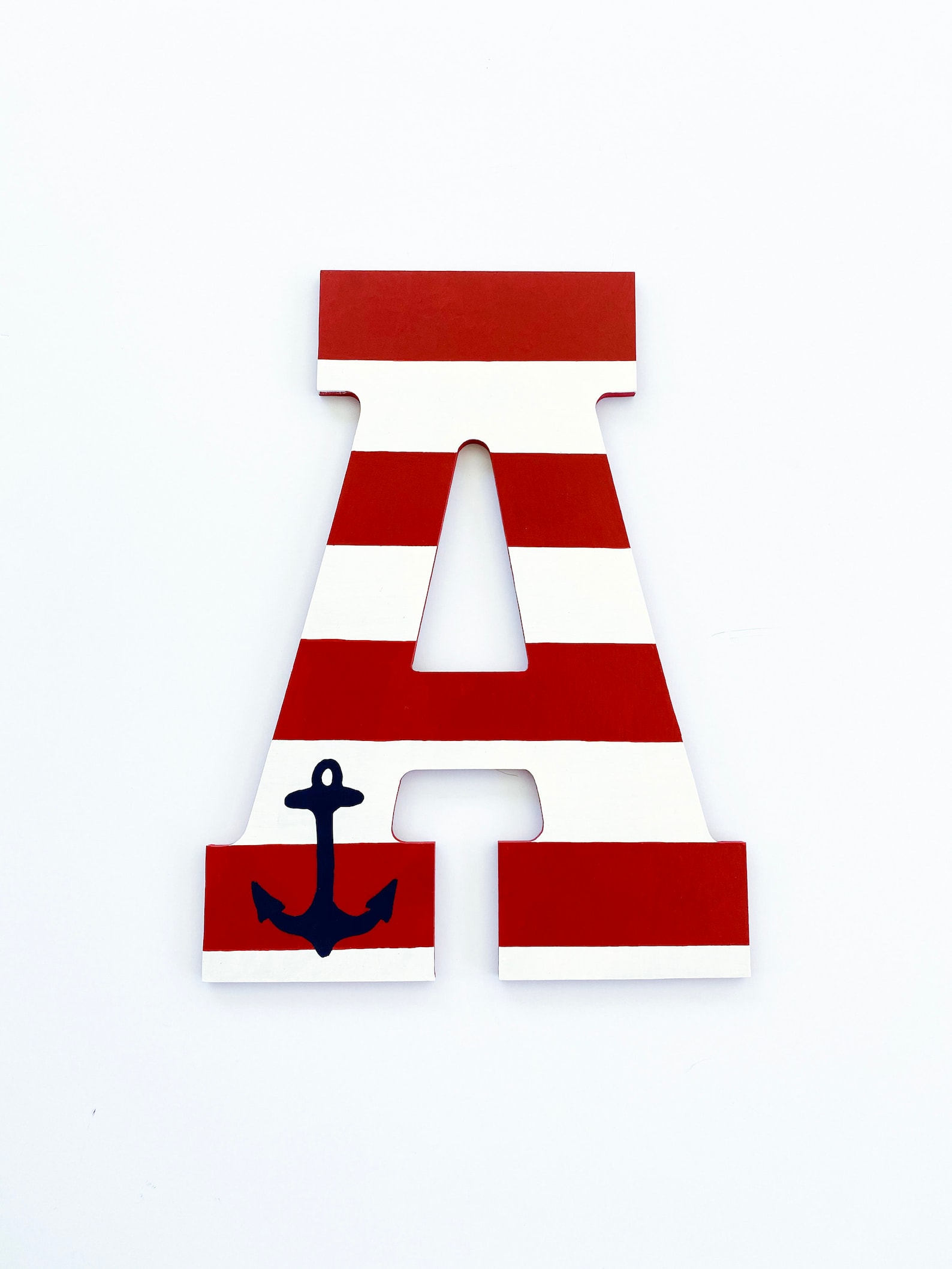 Nautical Letters Nautical Decor Anchor Design Nautical Etsy