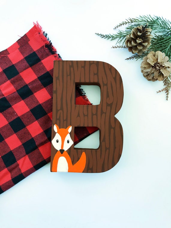 Fox woodland letters woodland nursery decor woodland