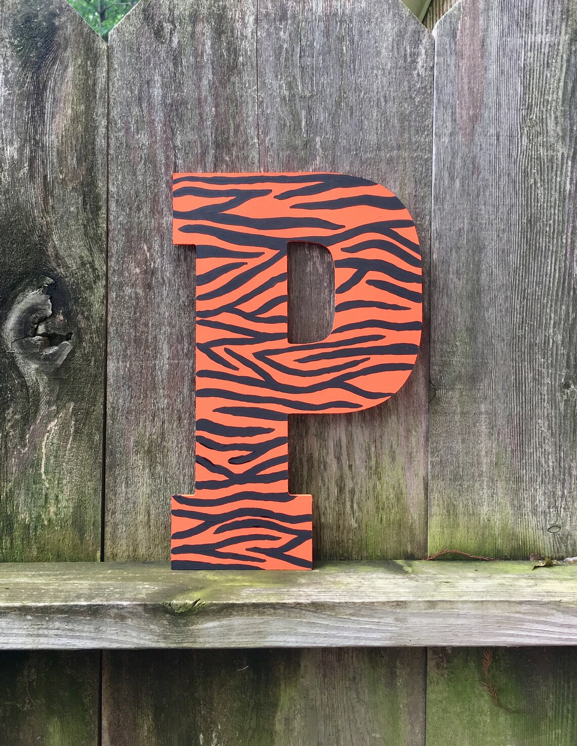 Tiger print letters nursery decor animal print tiger gifts Etsy