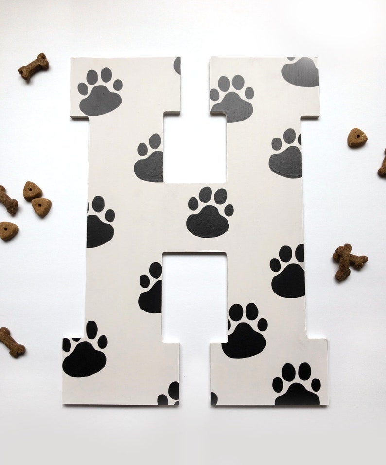 Paw Print Letters paw prints dog paw print cat paw prints Etsy