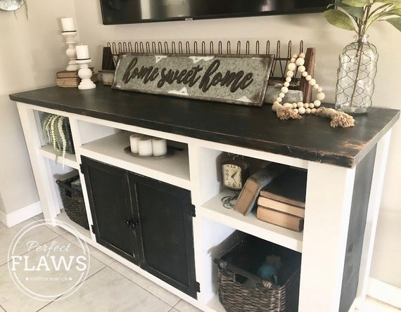 farmhouse tv stands with barn doors black