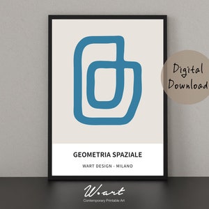 Abstract Art Exhibition Poster Printable, Museum Poster, Modern Art Gallery, Downloadable Print, Mid Century Modern Art, Contemporary Art