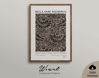 William Morris Exhibition Poster: Art Nouveau Floral Print (Digital Download)