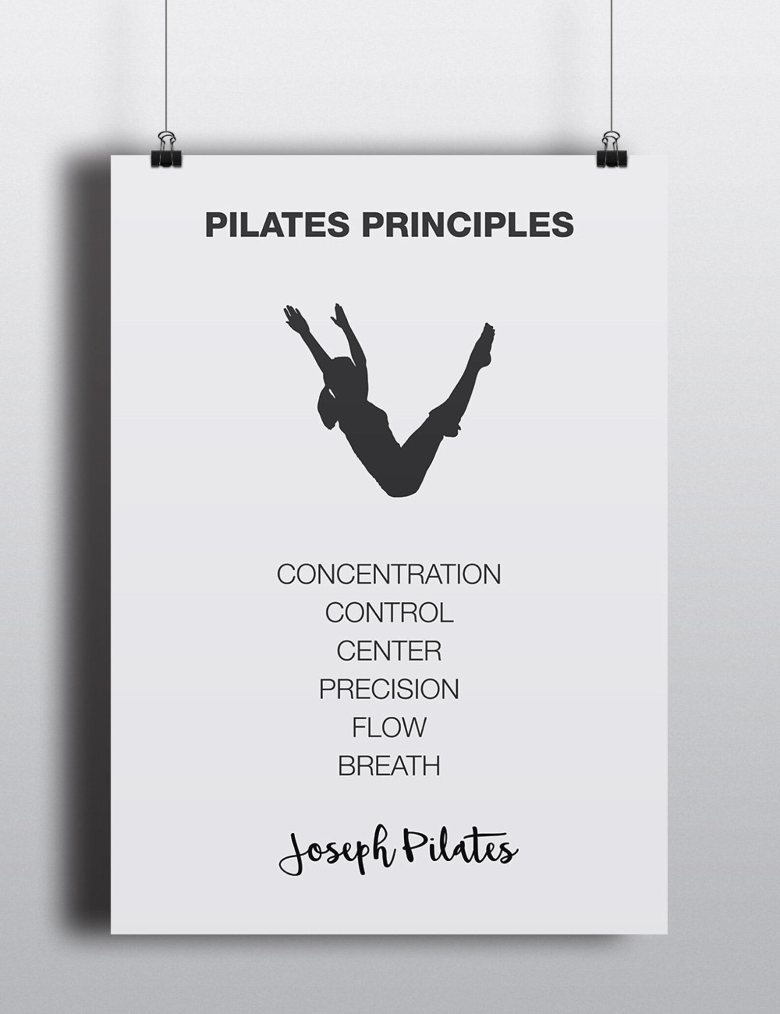 PILATES POSTER Pilates Art Print Pilates Studio Decor Etsy
