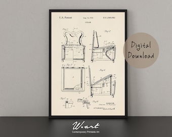 PILATES PATENT Poster Digital DOWNLOAD, Vintage Pilates Art, Pilates Downloadable Prints, Printable Pilates Studio Decor, Pilates Gift