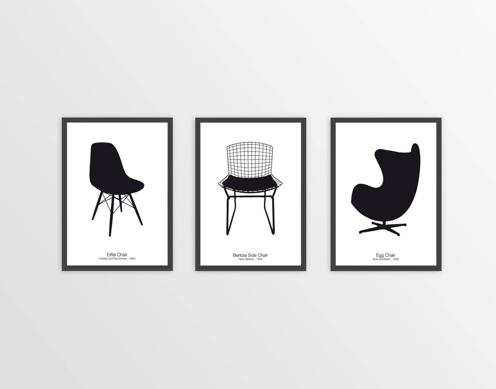 EGG CHAIR PRINT Chair Print Mid Century Print Egg Chair Etsy