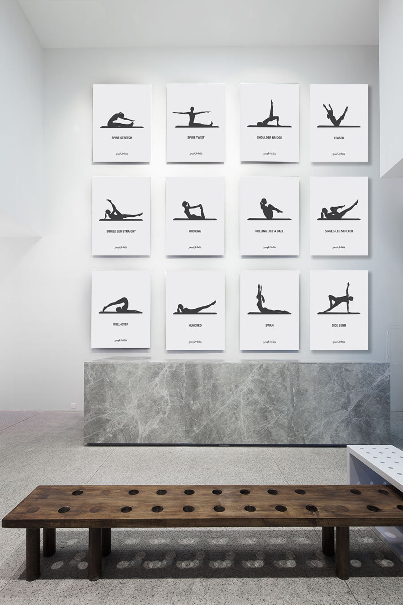 PILATES POSTER Set of 4 Pilates Poster Pilates Art Print Etsy Australia