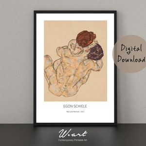 Egon Schiele Poster Digital Download, Egon Schiele Print, Egon Schiele Printable Art, Downloadable Prints, Art Print, Wall Art