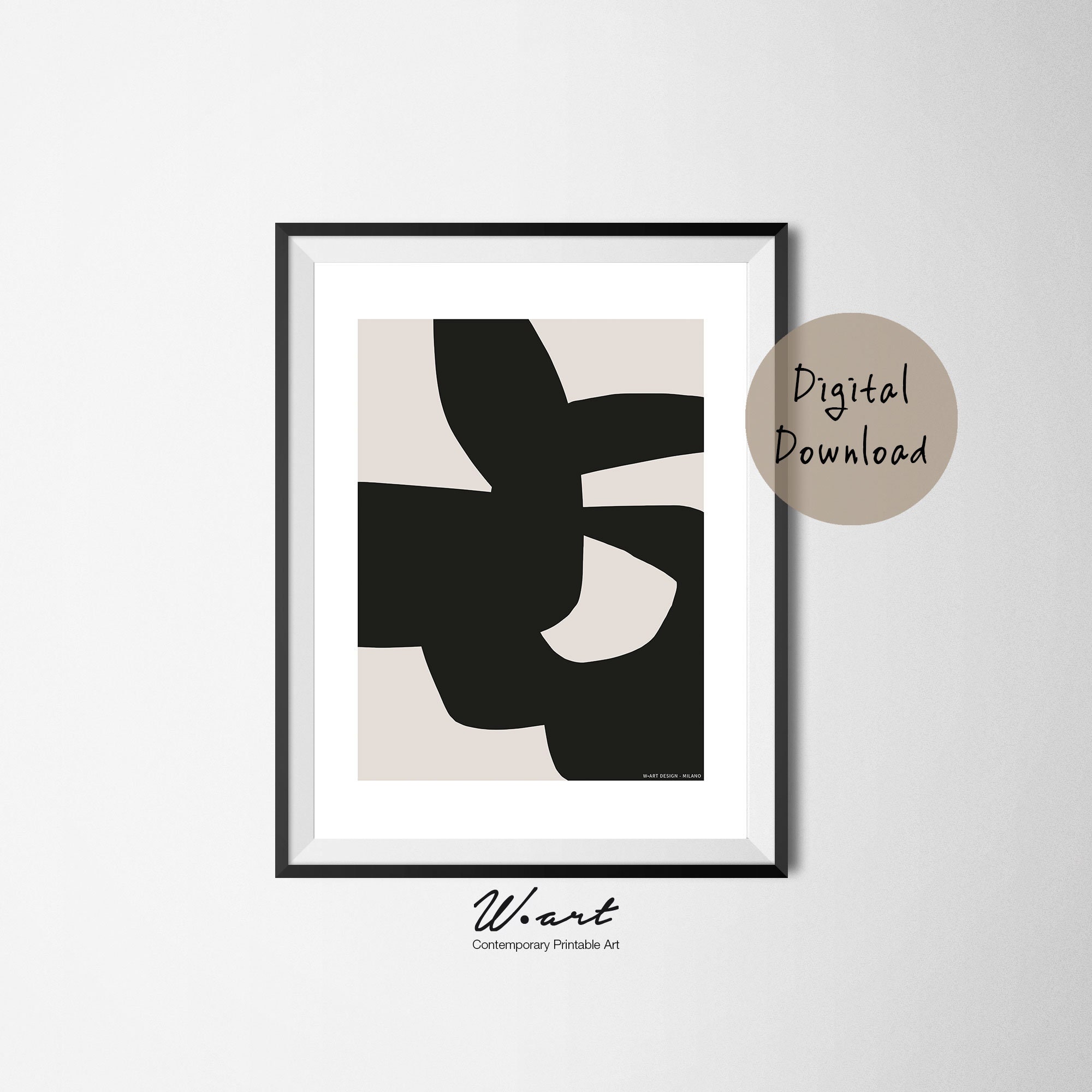 ABSTRACT PRINTABLE Wall ART Abstract Art Print Digital - Etsy