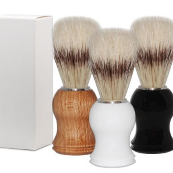 Boar Bristle Shave Brush Shave Kit, Badger Shaving Brush, Barber Beard Brush, Old Time Shave Brush