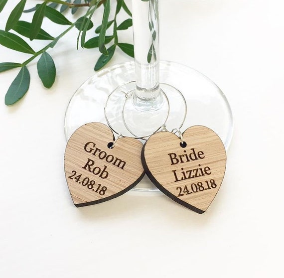 Wedding Favour Ideas Wine Glass Charms Wooden Wedding Favour Ideas Wine Glass Charms
