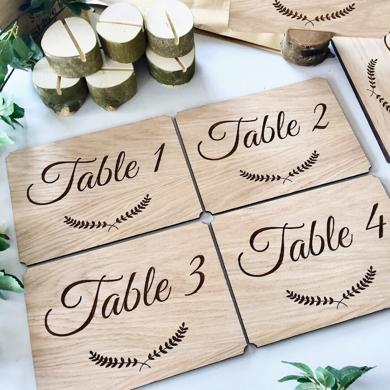 Wedding Table Names Wooden Table Names Wedding Table Etsy
