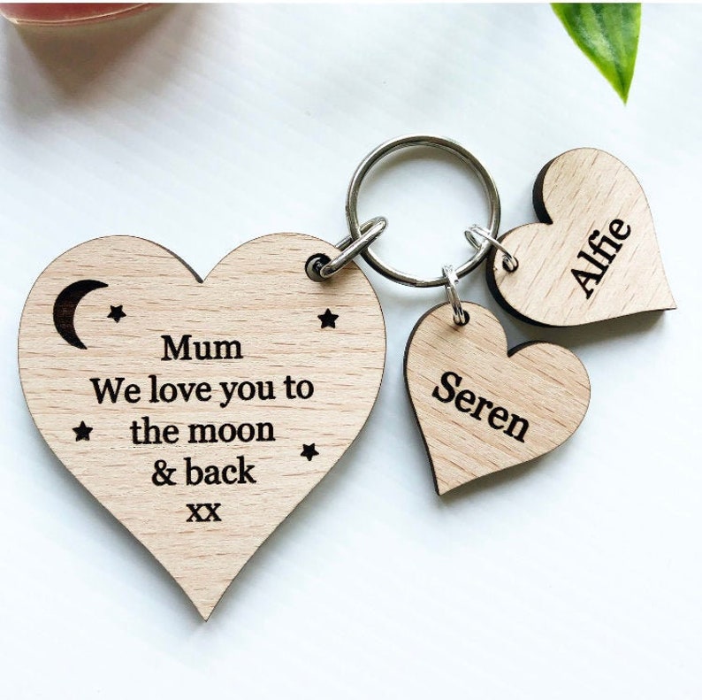 mothers day personalised keyring