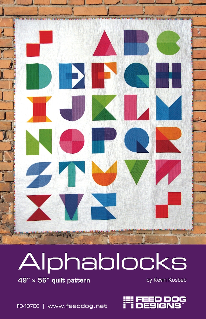 Alphablocks modern alphabet quilt pattern image 2