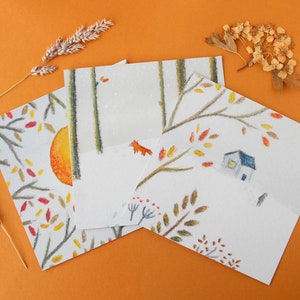 Winter Cards - Set of 3 pcs