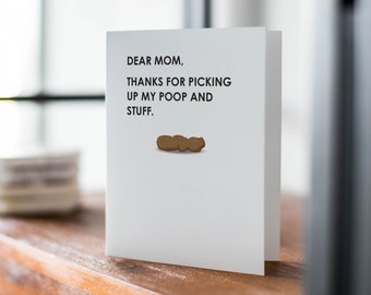 Mother's Day Card, Anytime Card, Dog Mom Card, Cat Mom Card, Funny Card, Snarky Card